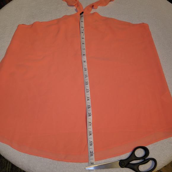 Naked Zebra Coral Halter Neck Style Cross Back Seeveless Top Blouse Womens L NWT - Picture 6 of 7